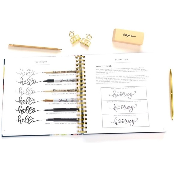 Brand New Calligraphy Book Pretty Simple Lettering - Picture 3 of 10